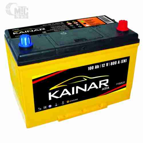 Аккумулятор  KAINAR 6СТ-100 АзЕ  Asia 304x173x220 мм EN800 А